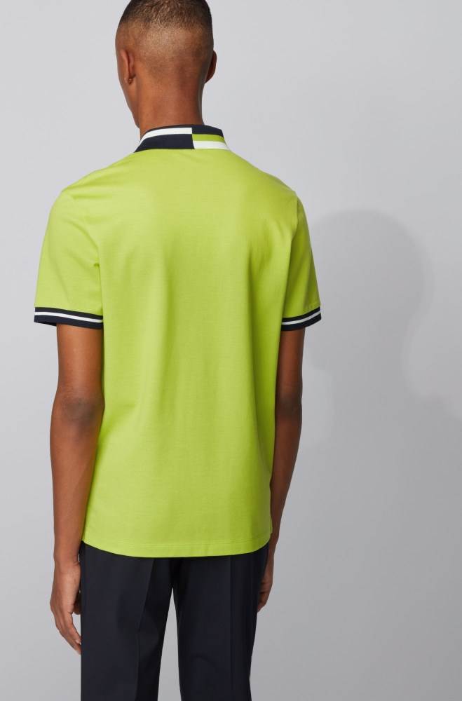 Hugo Boss Bomull polo shirt Gul | 8BJVwg93