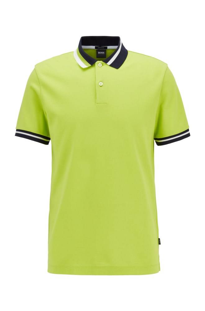 Hugo Boss Bomull polo shirt Gul | 8BJVwg93