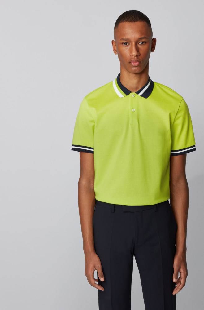 Hugo Boss Bomull polo shirt Gul | 8BJVwg93