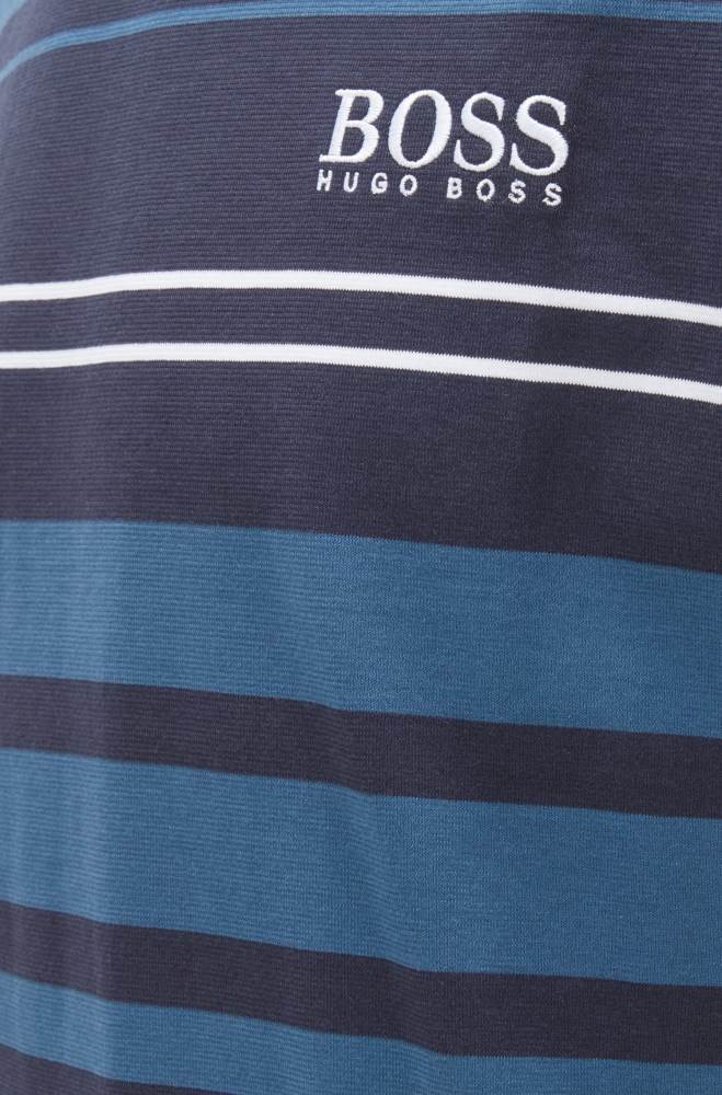 Hugo Boss Bomull pyjama T-shirt Mørke Blå | wZwi4V66