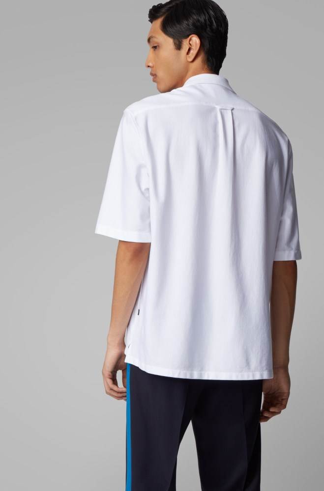 Hugo Boss Bomull regular-fit shirt Hvite | nWoB41o3