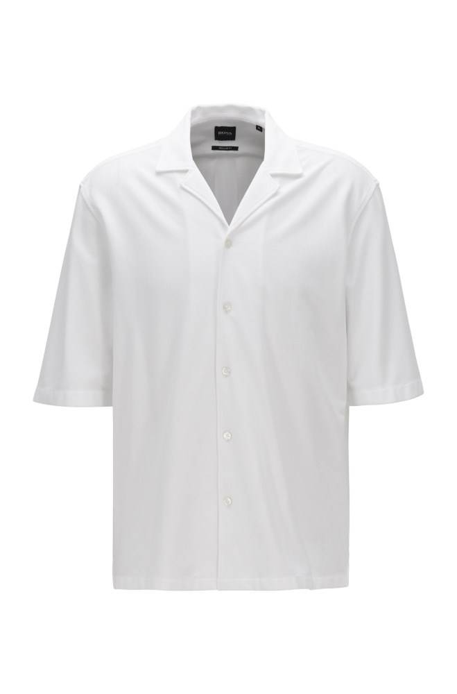 Hugo Boss Bomull regular-fit shirt Hvite | nWoB41o3