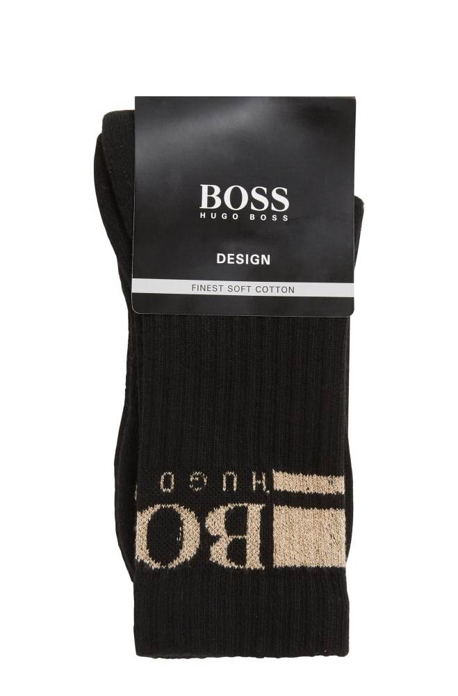 Hugo Boss Bomull-rich quarter-length socks Svarte | VdCnfvg8