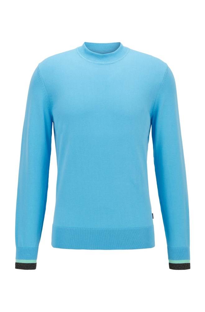 Hugo Boss Bomull sweater Turkis | jLtpaAAT