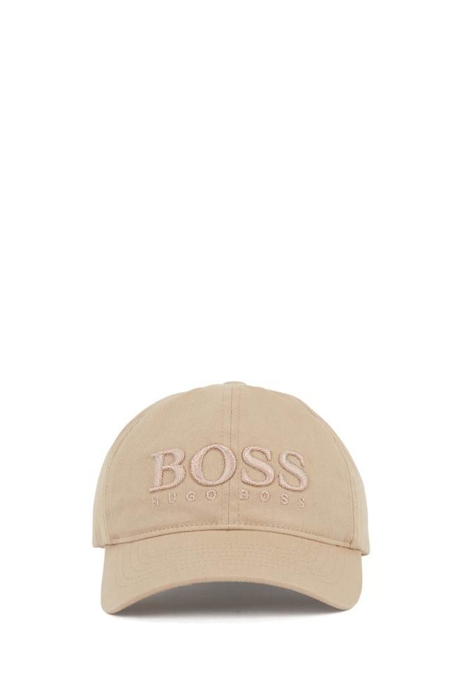 Hugo Boss Bomull-twill cap Beige | sDShVOyX