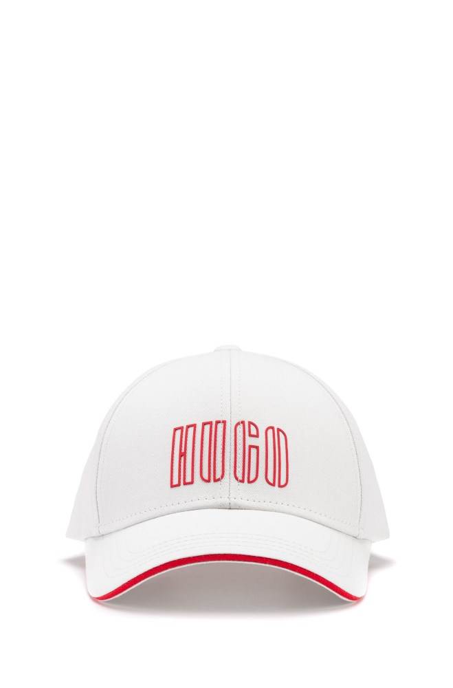 Hugo Boss Bomull-twill cap Hvite | y1zJNGUy