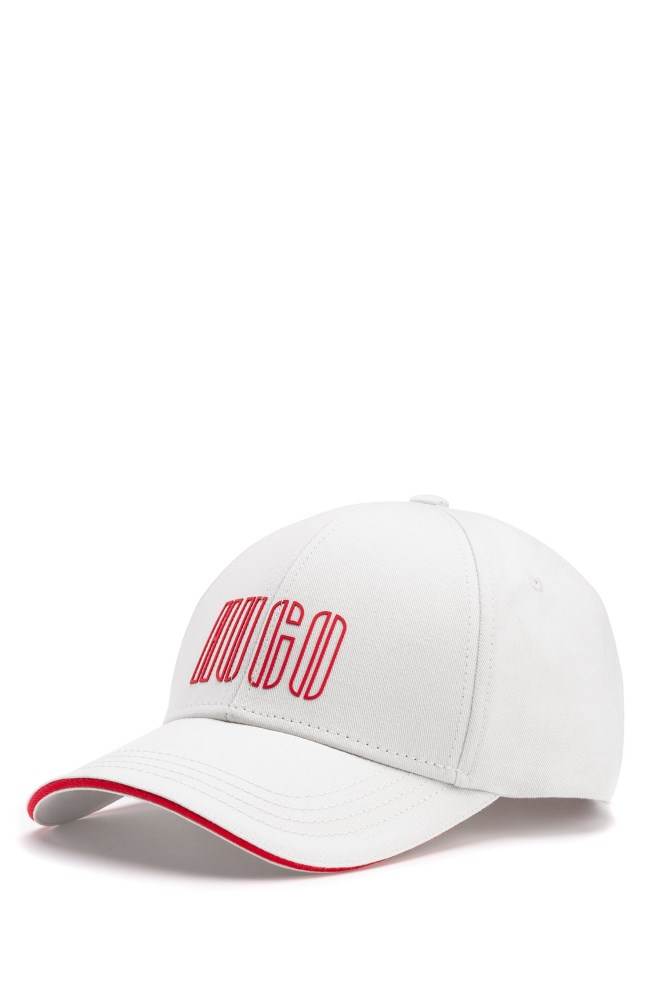 Hugo Boss Bomull-twill cap Hvite | y1zJNGUy