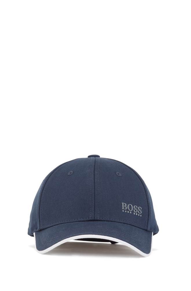 Hugo Boss Bomull-twill cap Mørke Blå | DtPPP6KS