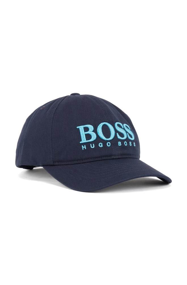 Hugo Boss Bomull-twill cap Mørke Blå | QTnawZeU