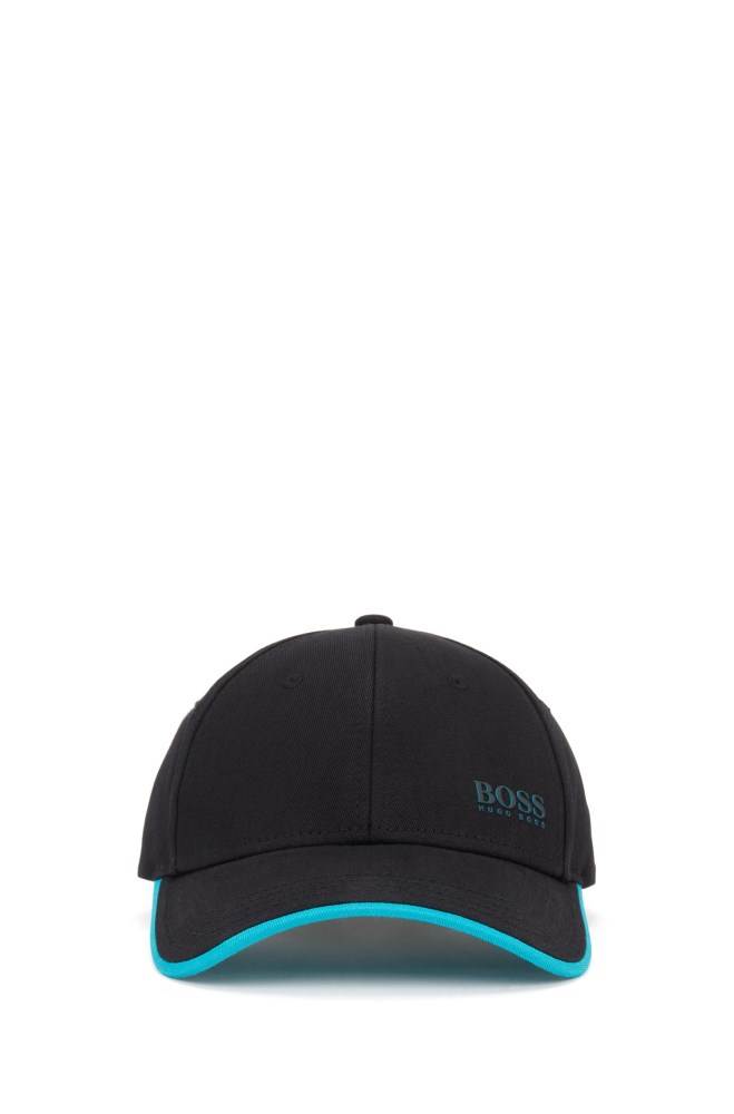 Hugo Boss Bomull-twill cap Svarte | VyXoYcQd