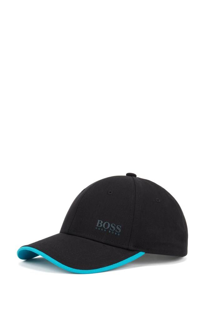 Hugo Boss Bomull-twill cap Svarte | VyXoYcQd