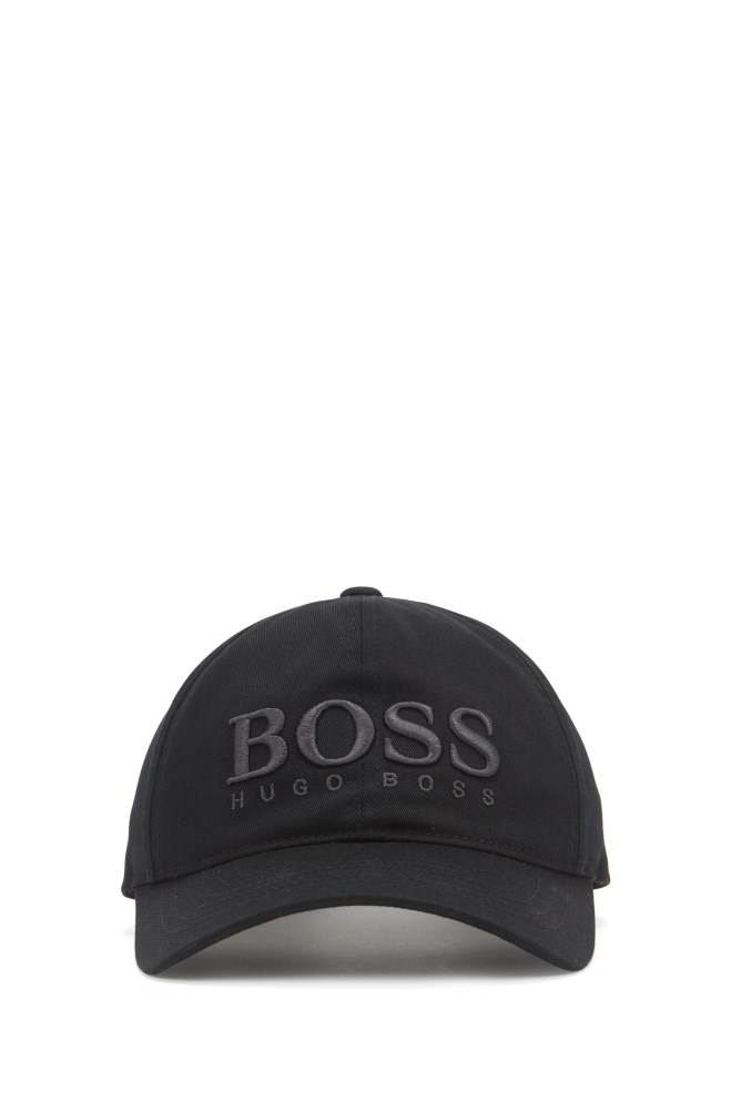 Hugo Boss Bomull-twill cap Svarte | cimfv7nD