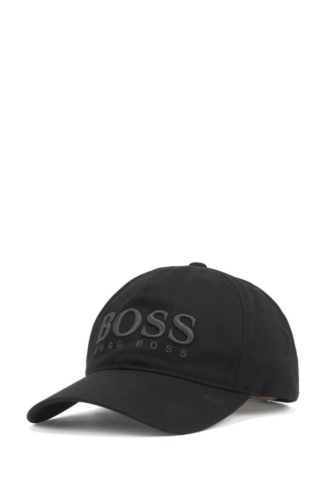 Hugo Boss Bomull-twill cap Svarte | cimfv7nD