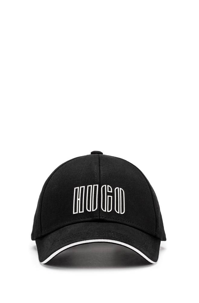 Hugo Boss Bomull-twill cap Svarte | nuyXFbqJ