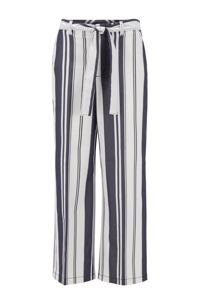 Hugo Boss Brede-leg cropped trousers Patterned | tCftGItG