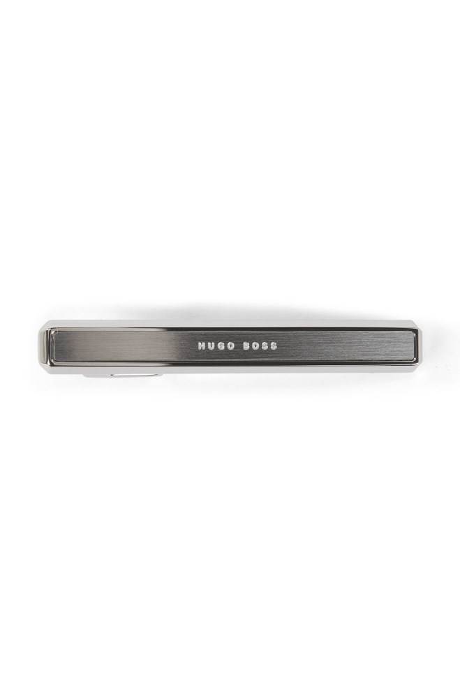 Hugo Boss Brushed and polished metal cufflinks and tie clip gift set Sølv | vJ7C1jNt