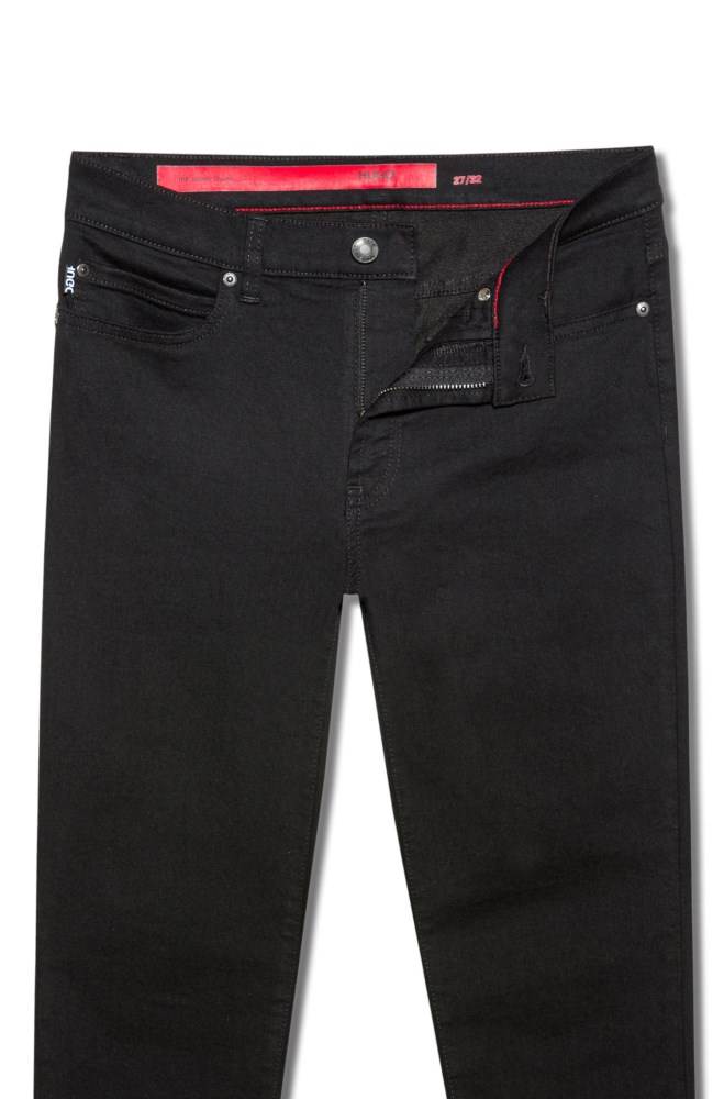 Hugo Boss CHARLIE super-skinny-fit jeans Svarte | rfISgFiy