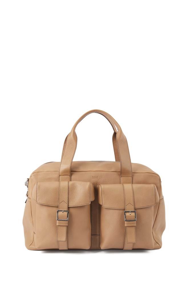 Hugo Boss Calf-leather holdall Lyse Beige | 16yqVEEA