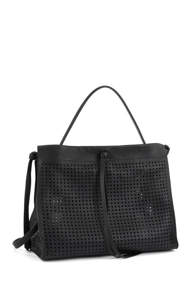 Hugo Boss Calf-leather tote bag Svarte | komZYEE9