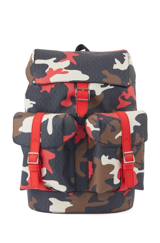 Hugo Boss Camouflage-print backpack Patterned | rFOMptHu