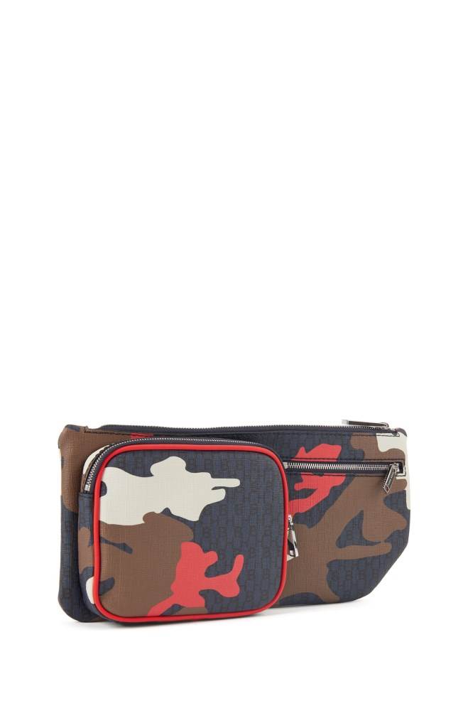 Hugo Boss Camouflage-print belt bag Patterned | QI5sMfZJ