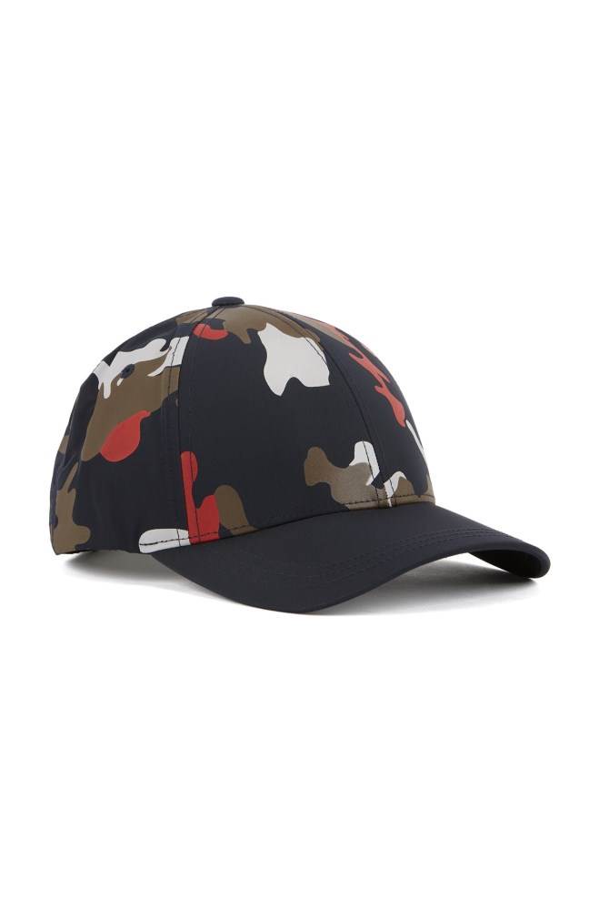 Hugo Boss Camouflage-print cap Mørke Blå | JWIumCA5