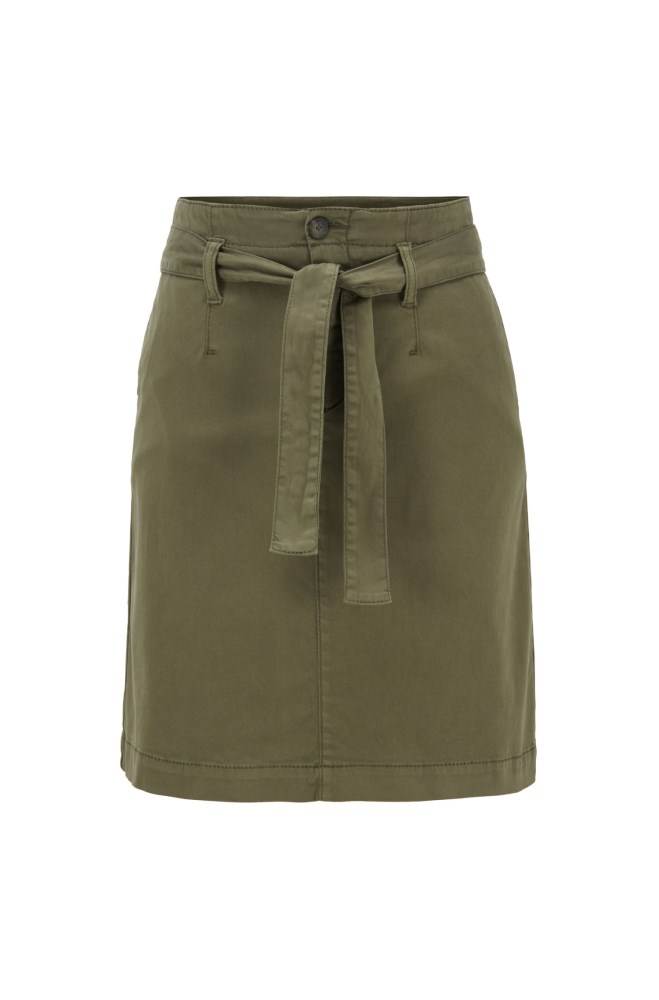 Hugo Boss Chino skirt Khaki | QlFWn0ha