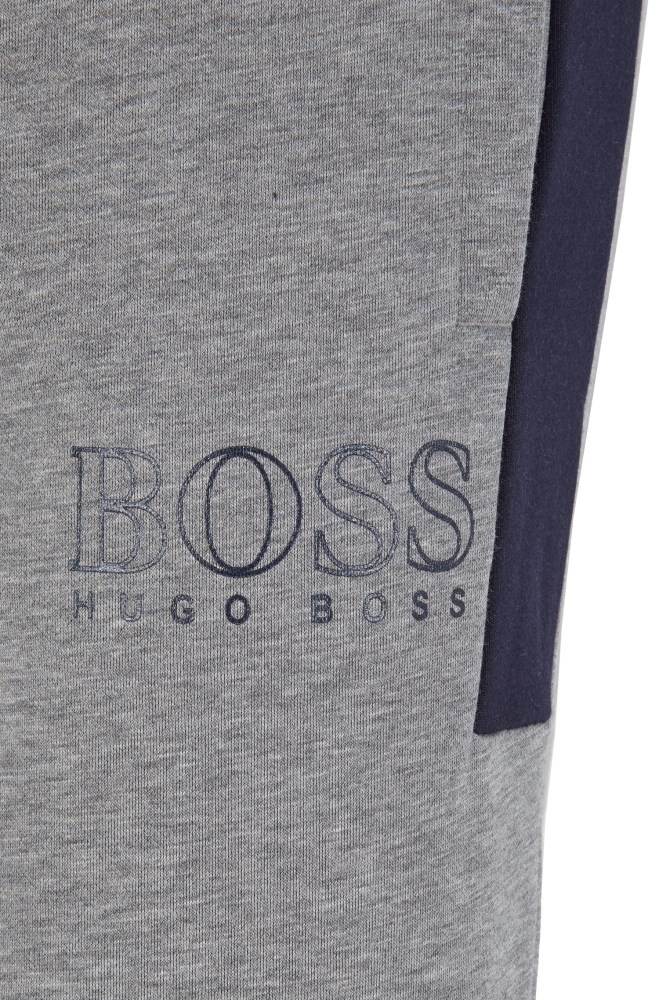 Hugo Boss Colour-block fleece loungewear trousers Mørke Blå | fn9EoZFm