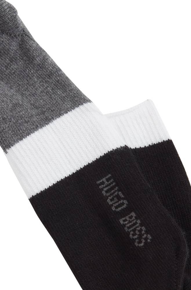 Hugo Boss Colour-block invisible socks Svarte | fdF4SSDc