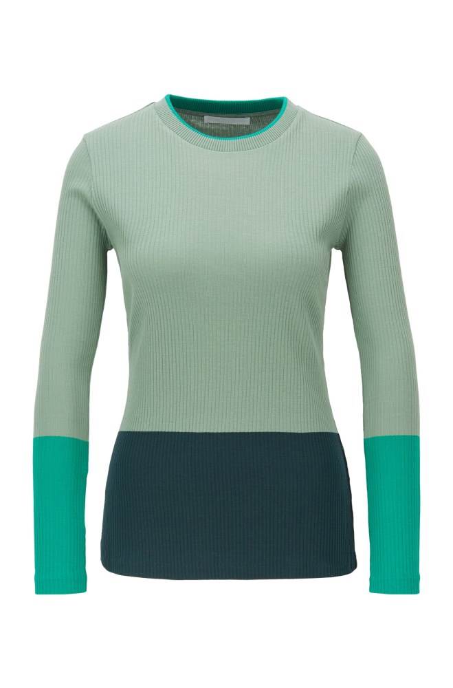 Hugo Boss Colour-block jersey top Patterned | bj4UALK5