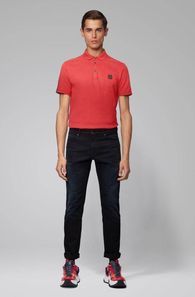 Hugo Boss Colour-block polo shirt Rød | WWWxMw9A