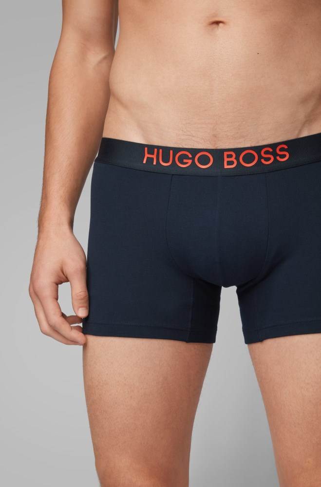 Hugo Boss Colour-contrast boxer briefs Mørke Blå | dhpPgcs7