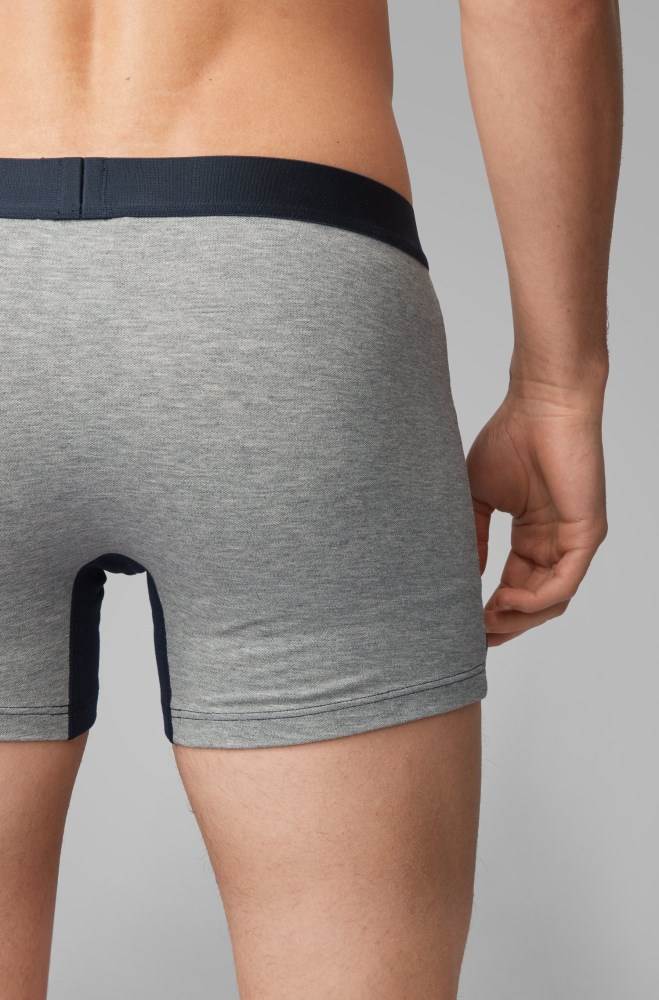 Hugo Boss Colour-contrast boxer briefs Mørke Blå | dhpPgcs7