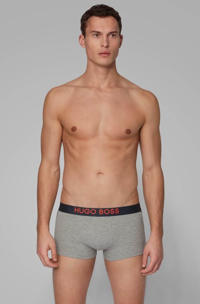 Hugo Boss Colour-contrast trunks Grå | fwbVt5O1