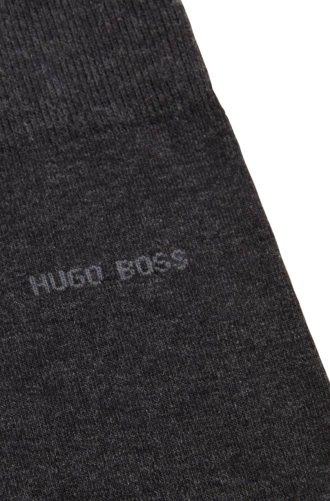 Hugo Boss Combed sustainable-cotton socks Mørke Grå | Ys3byOs6