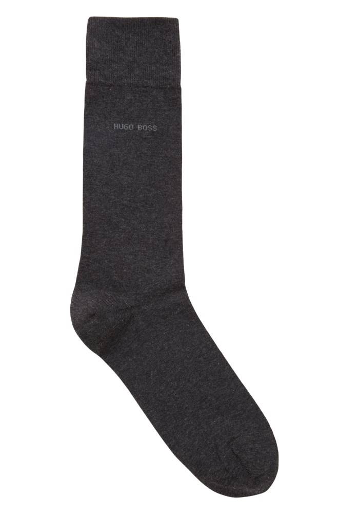 Hugo Boss Combed sustainable-cotton socks Mørke Grå | Ys3byOs6