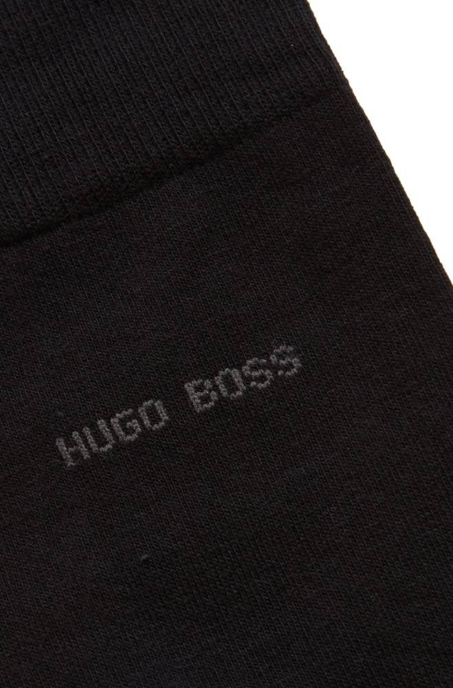 Hugo Boss Combed sustainable-cotton socks Svarte | j2xWoVL3