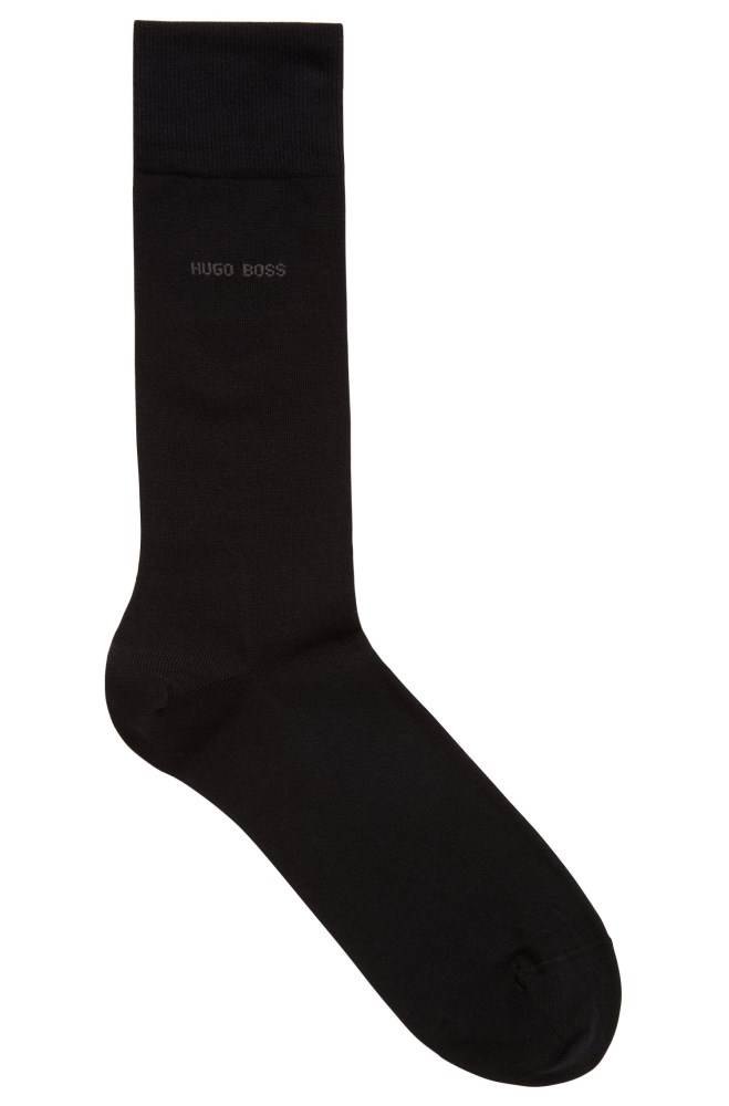 Hugo Boss Combed sustainable-cotton socks Svarte | j2xWoVL3