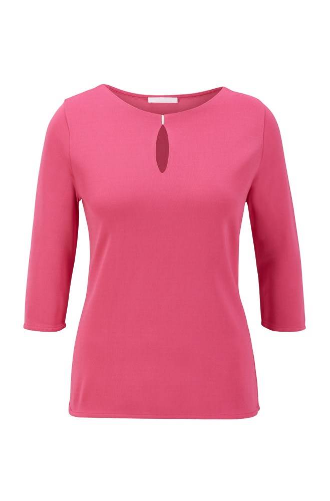 Hugo Boss Crepe jersey top Rosa | w0VQJV65