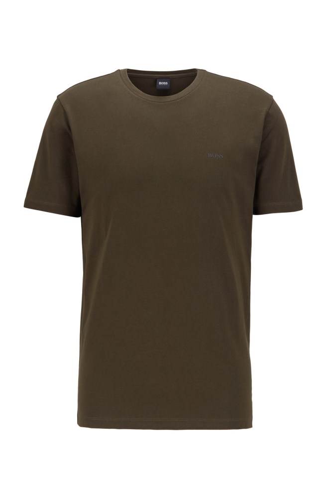 Hugo Boss Crew-neck T-shirt Grønn | xSVvtkY0