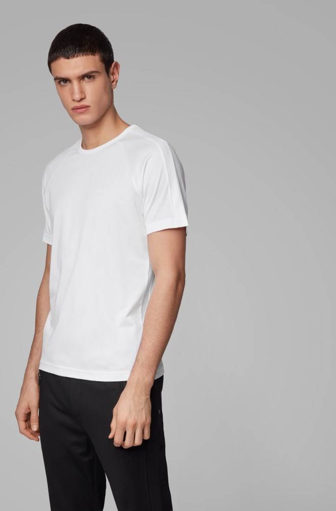 Hugo Boss Crew-neck T-shirt Hvite | 1emZ5btv