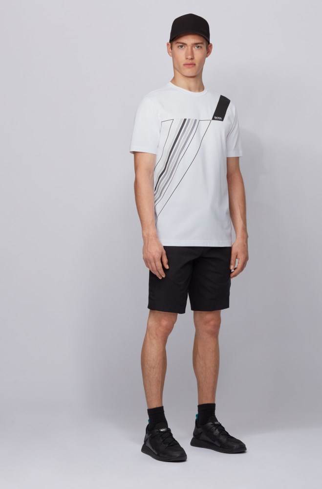 Hugo Boss Crew-neck T-shirt Hvite | 9todbbJF