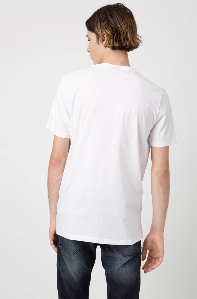 Hugo Boss Crew-neck T-shirt Hvite | M8dm3A9o