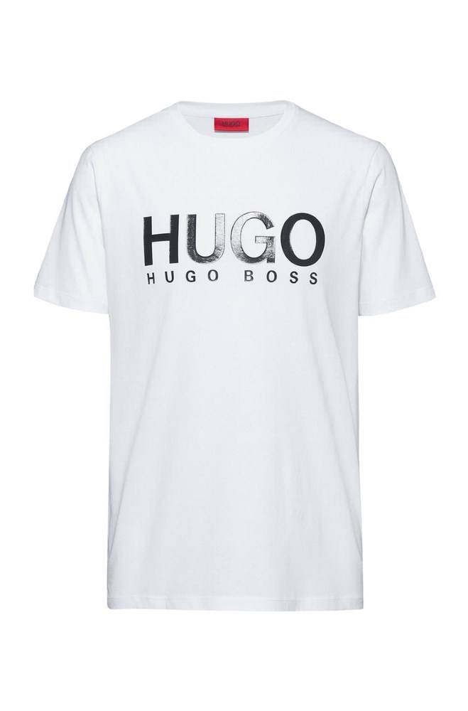 Hugo Boss Crew-neck T-shirt Hvite | M8dm3A9o