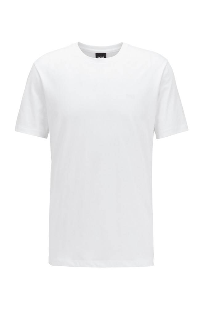 Hugo Boss Crew-neck T-shirt Hvite | uqVNBotC