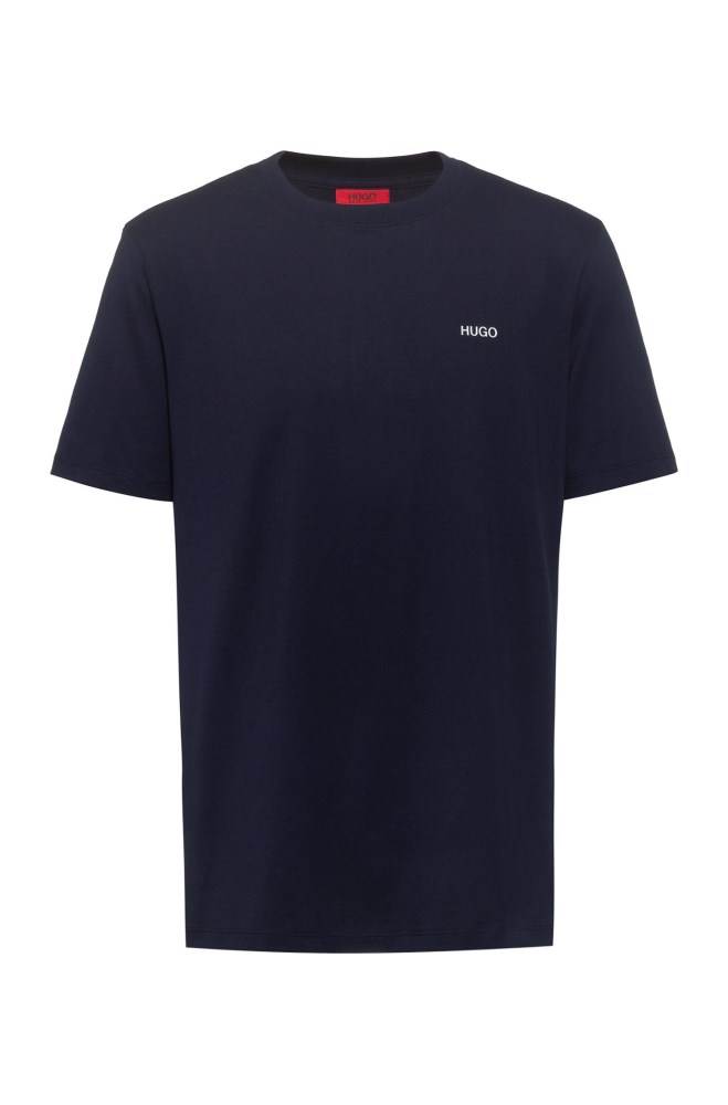 Hugo Boss Crew-neck T-shirt Mørke Blå | Dpiv06Bl