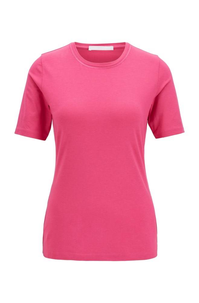 Hugo Boss Crew-neck T-shirt Rosa | ToAIX2Bg