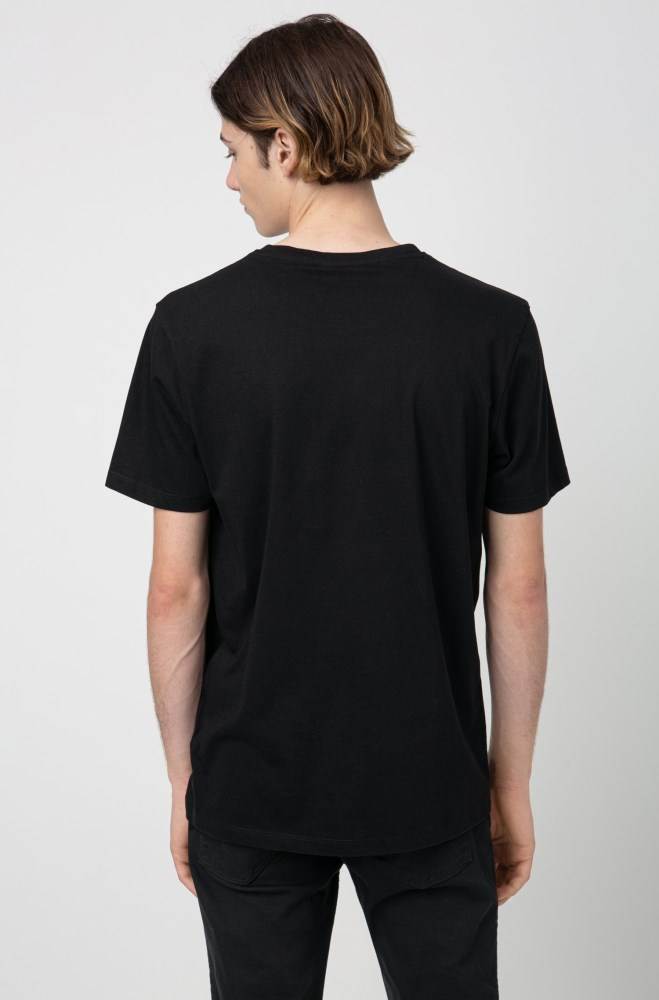 Hugo Boss Crew-neck T-shirt Svarte | hig8mDHB