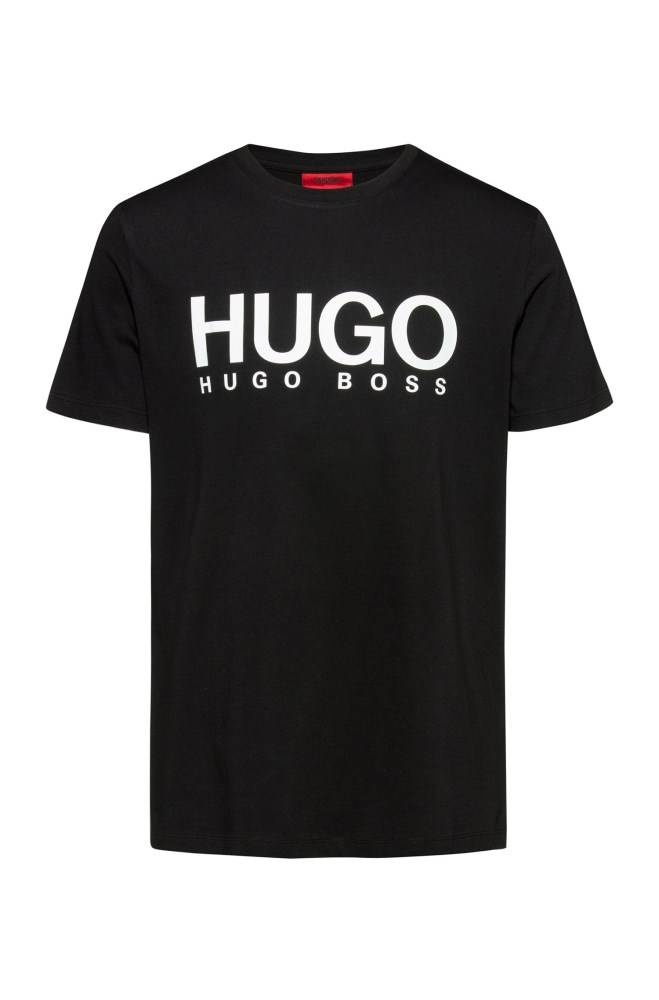 Hugo Boss Crew-neck T-shirt Svarte | hig8mDHB