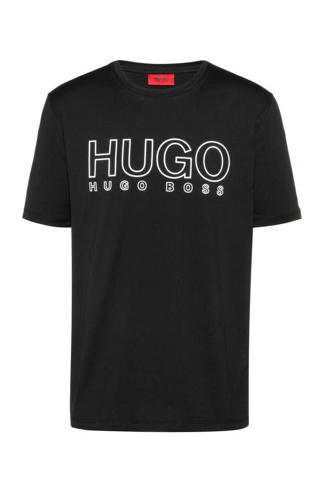 Hugo Boss Crew-neck T-shirt Svarte | mz6c8mFZ